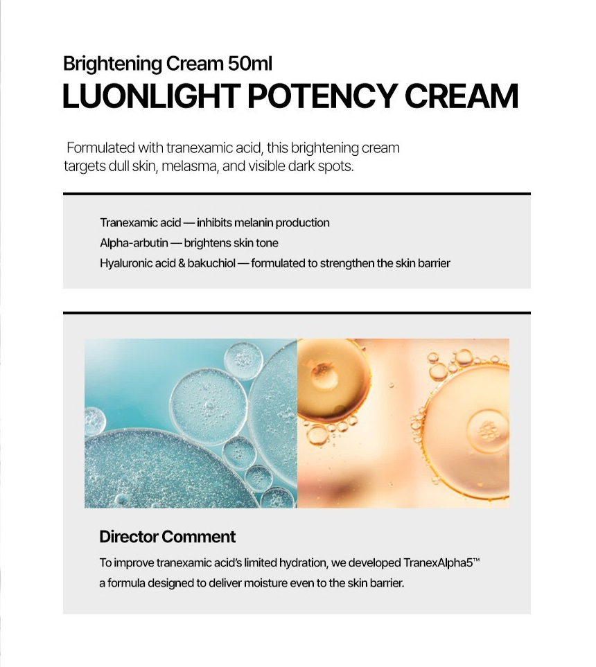 CELL29 luonlight-potency-cream — descripción original del producto en inglés