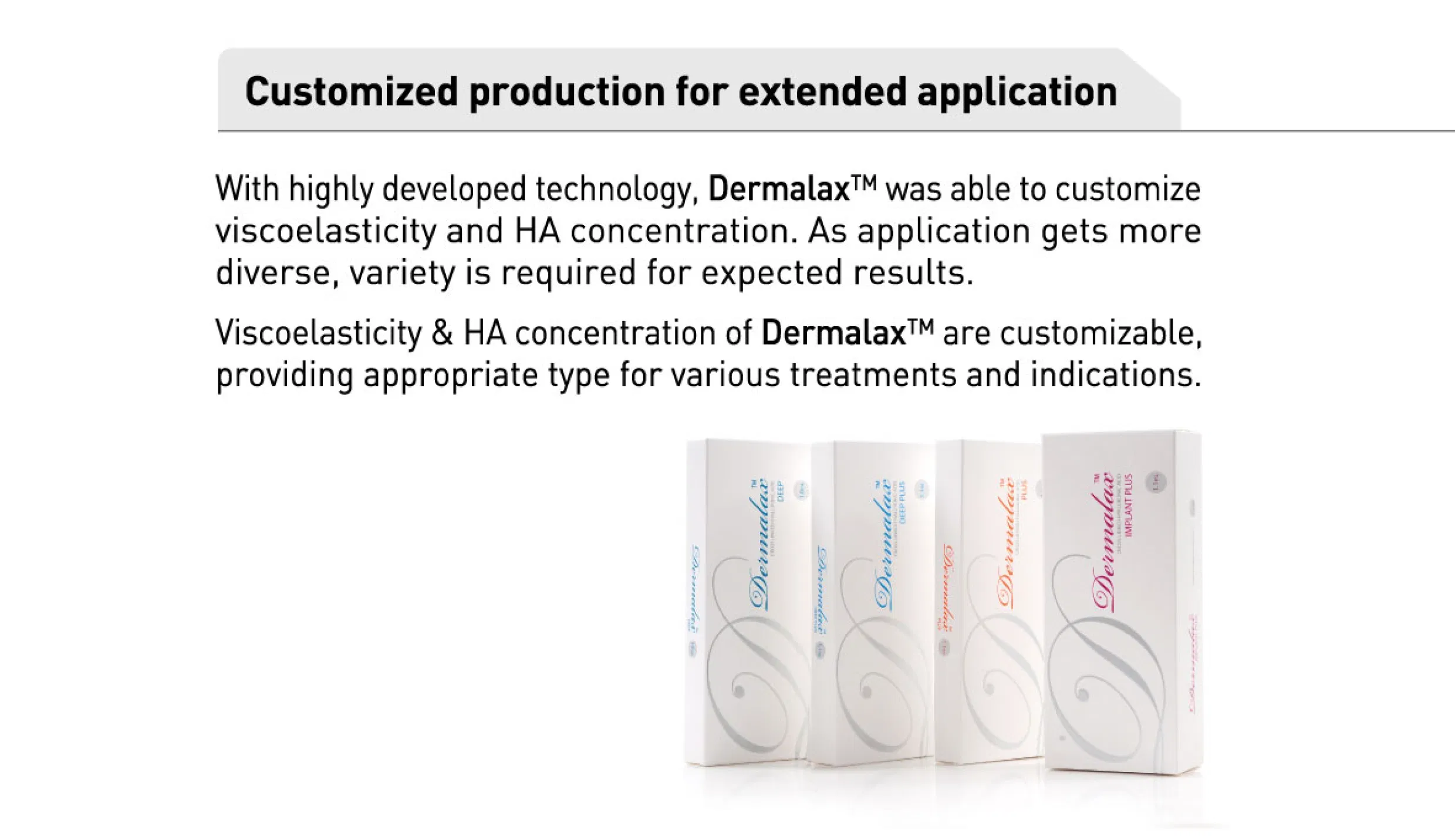 Dermalax Deep Plus · product information
