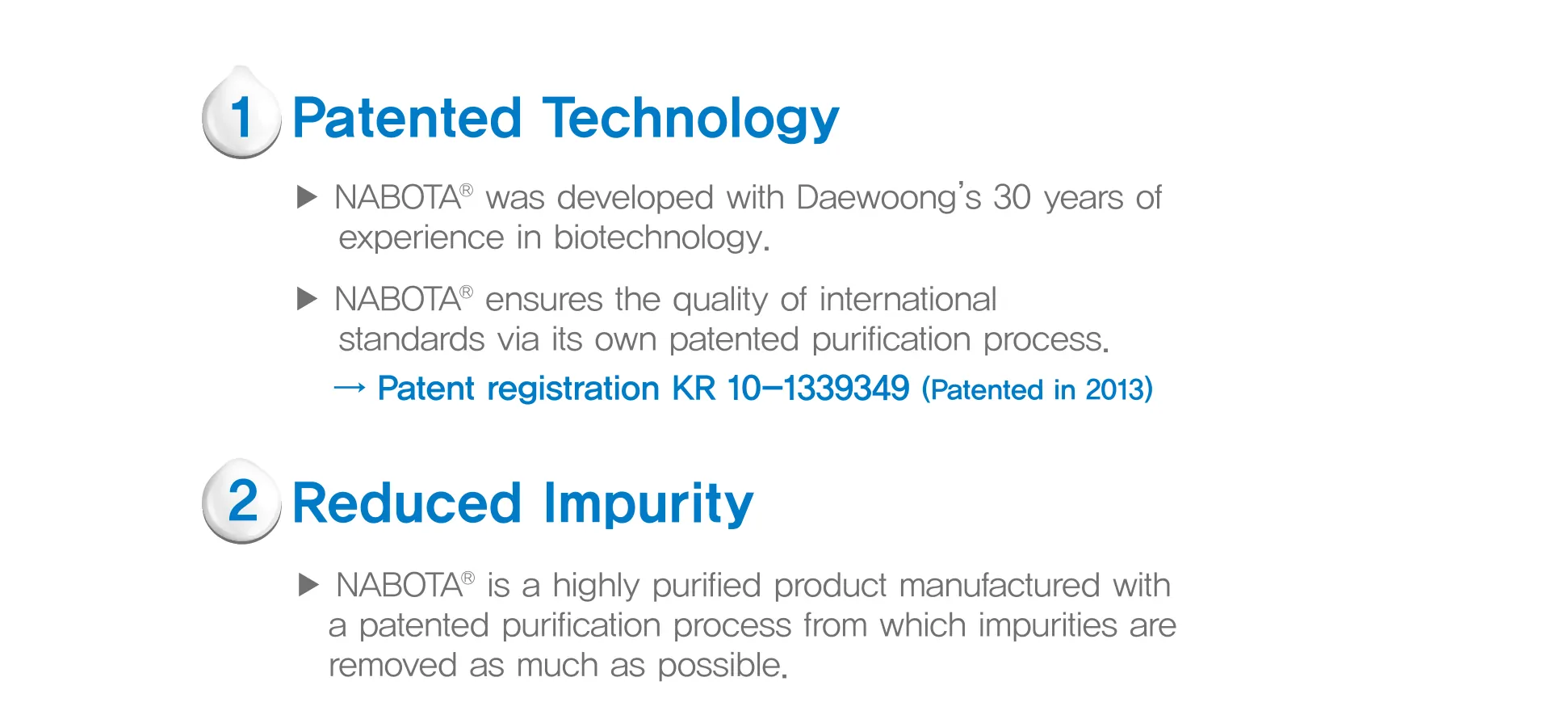 Nabota 50 Units · product information