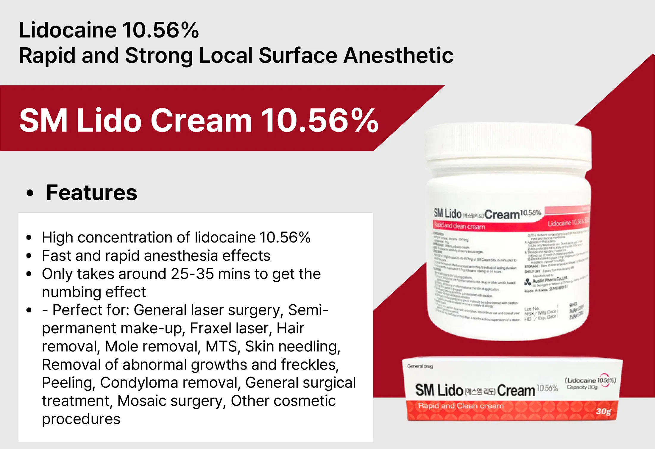 SM Lido Cream (30g) · product information
