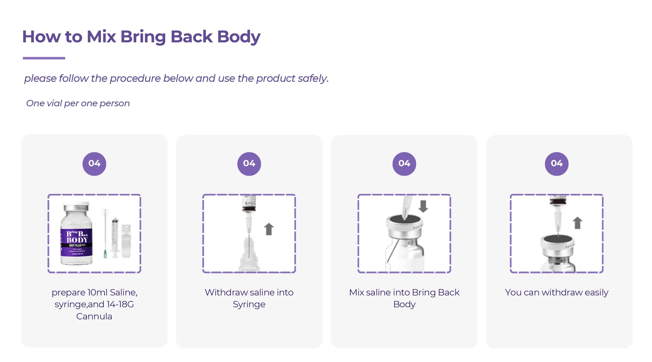 Bring Back Body Filler · product information