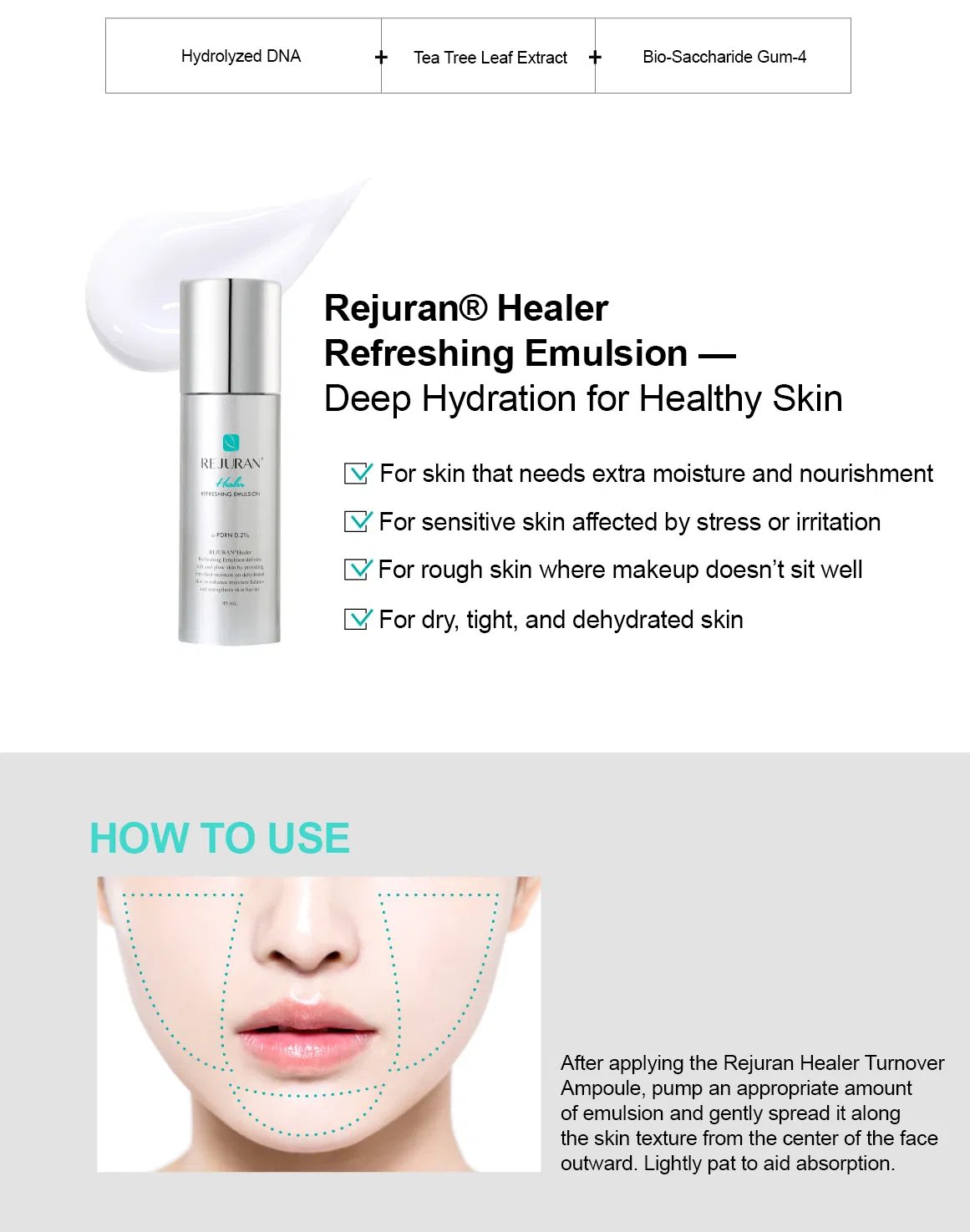 Rejuran Healer Refreshing Emulsion · product information