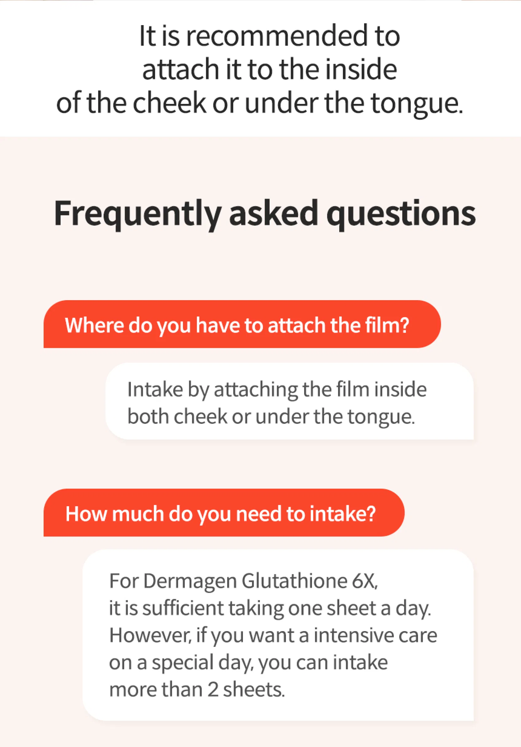 Dermagen Glutathione Film 6X · información del producto