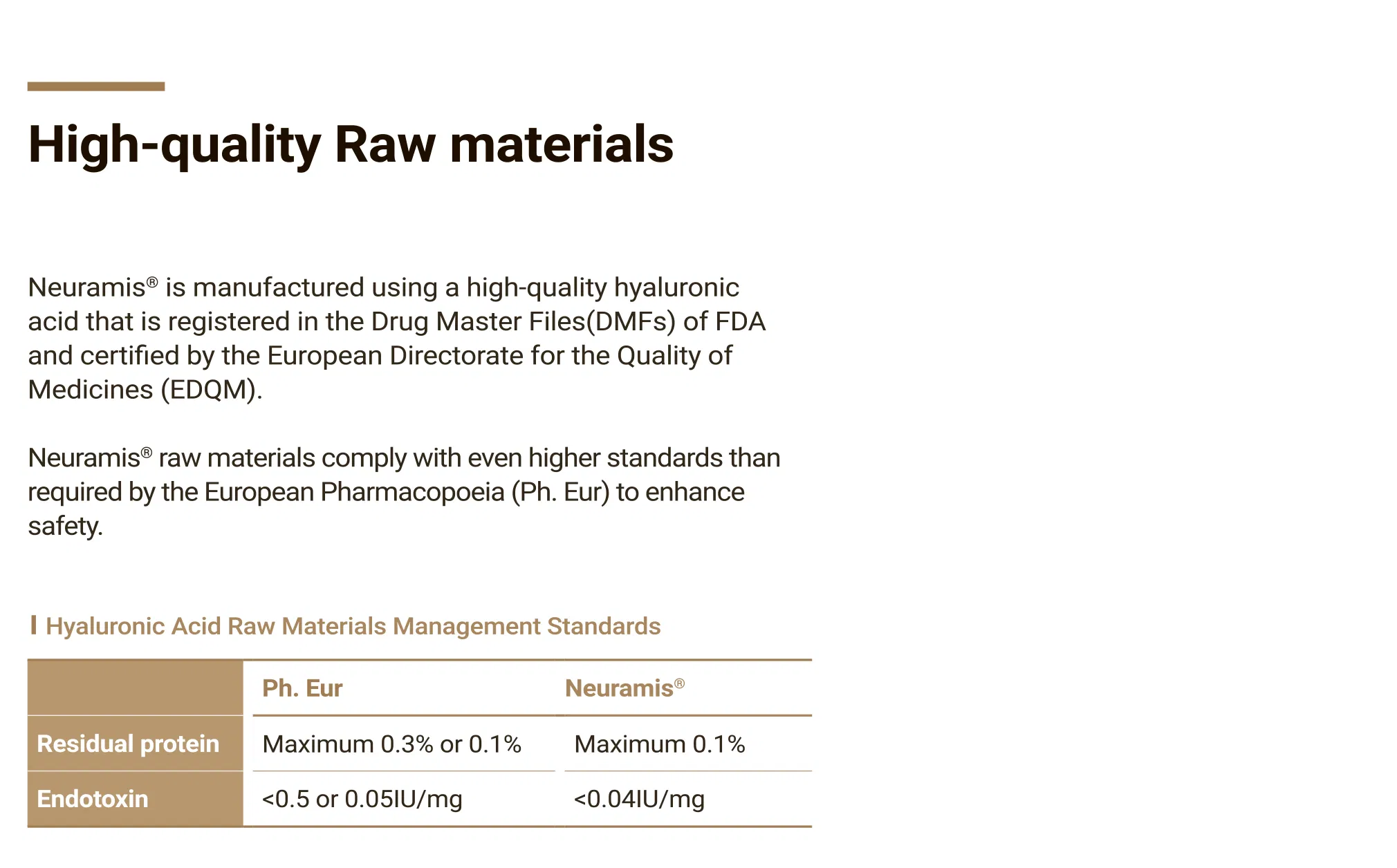 Neuramis Deep No Lidocaine · product information