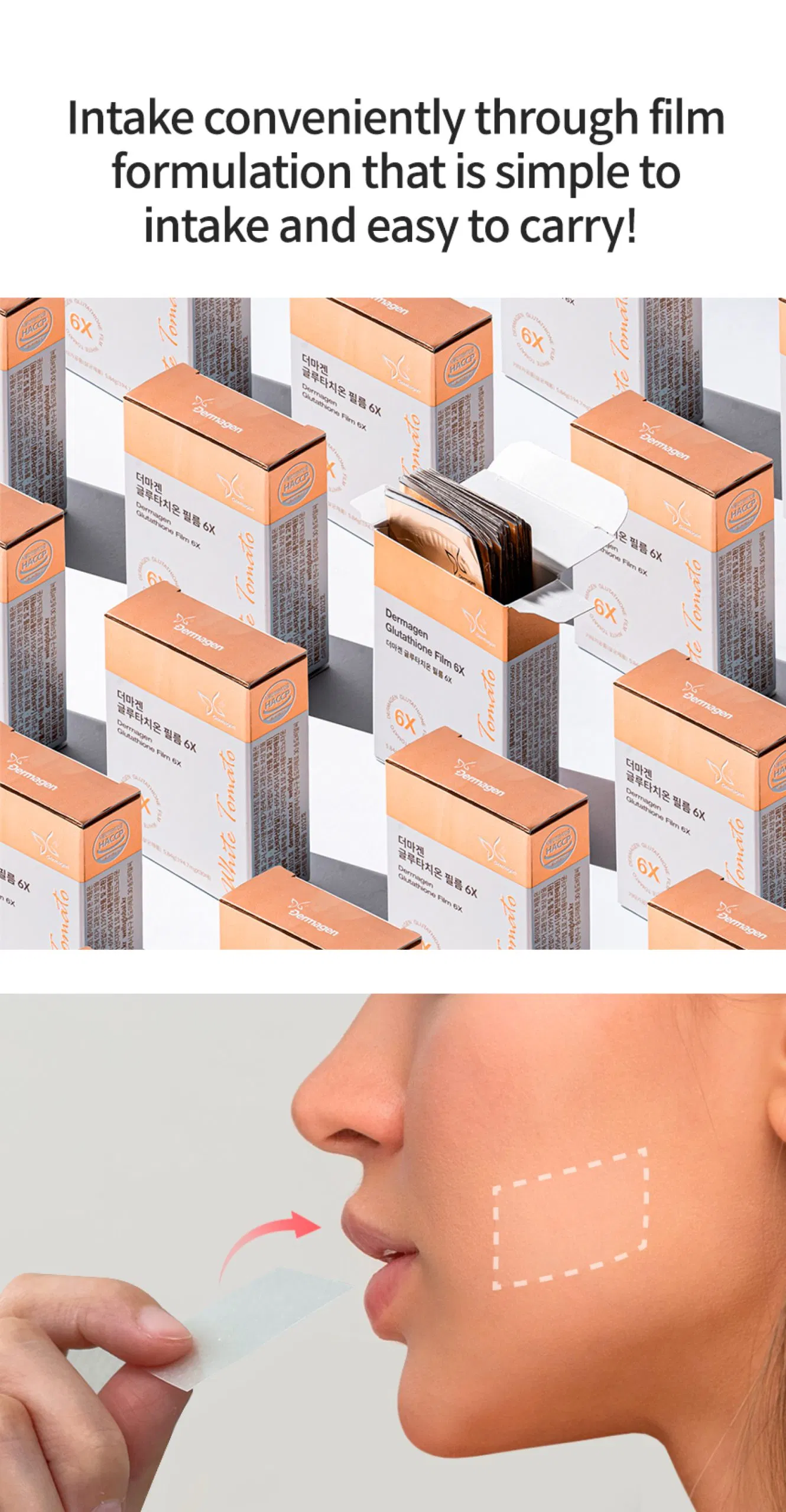 Dermagen Glutathione Film 6X · información del producto