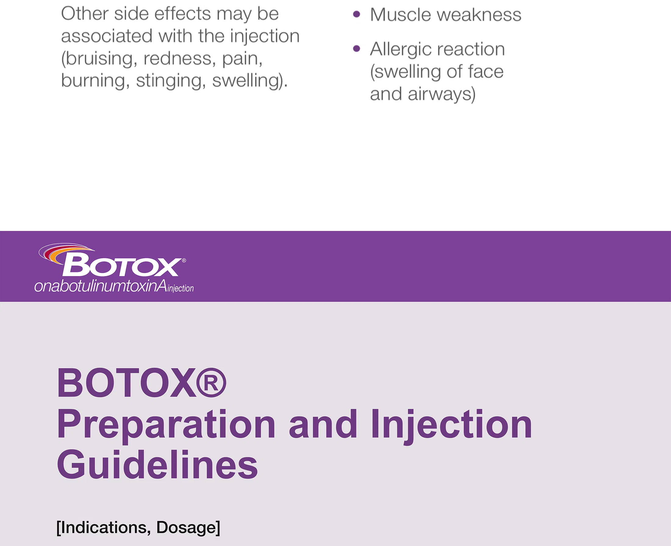 Botox 50 unidades · información del producto