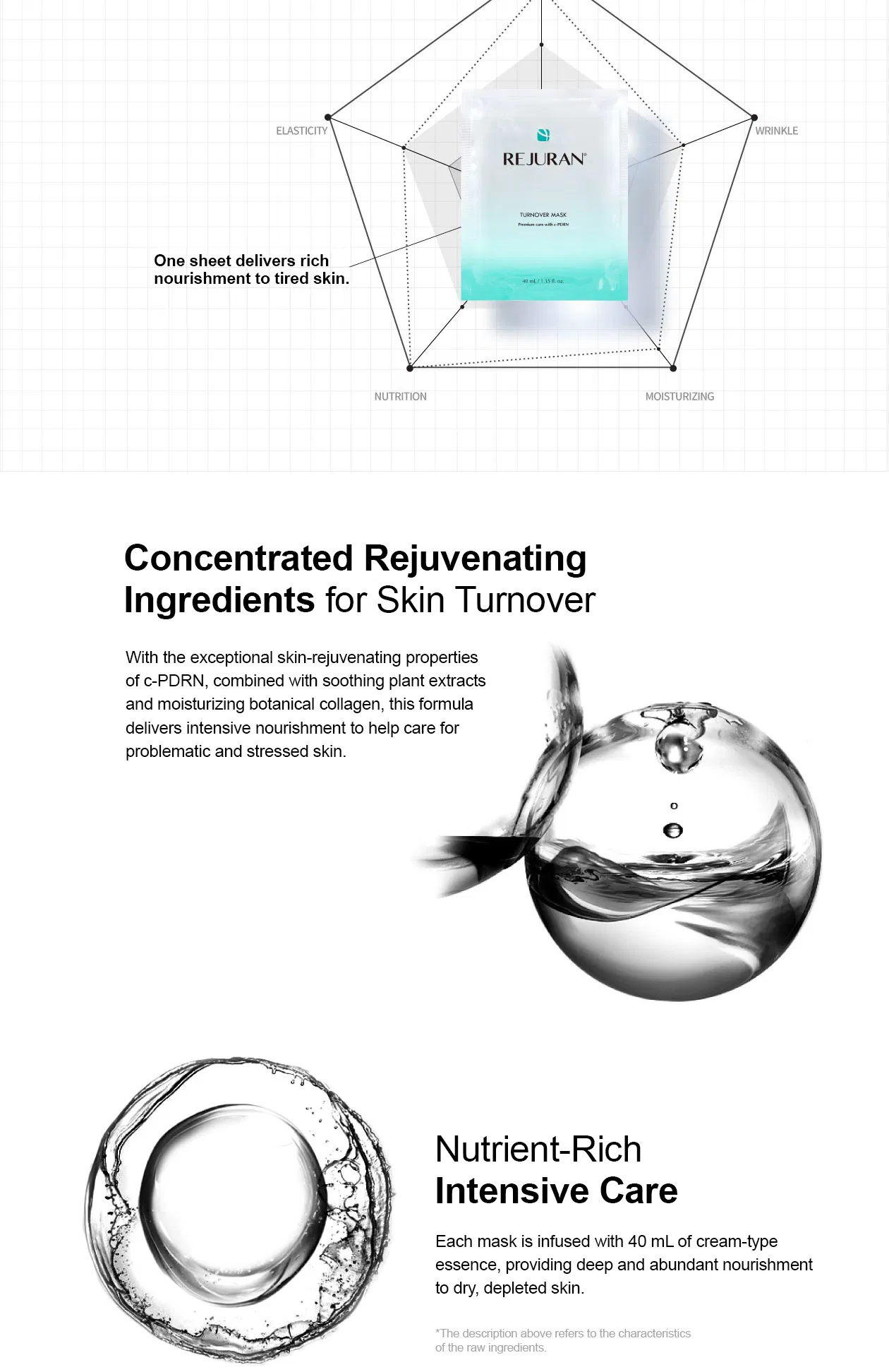 Rejuran Turnover Mask · product information