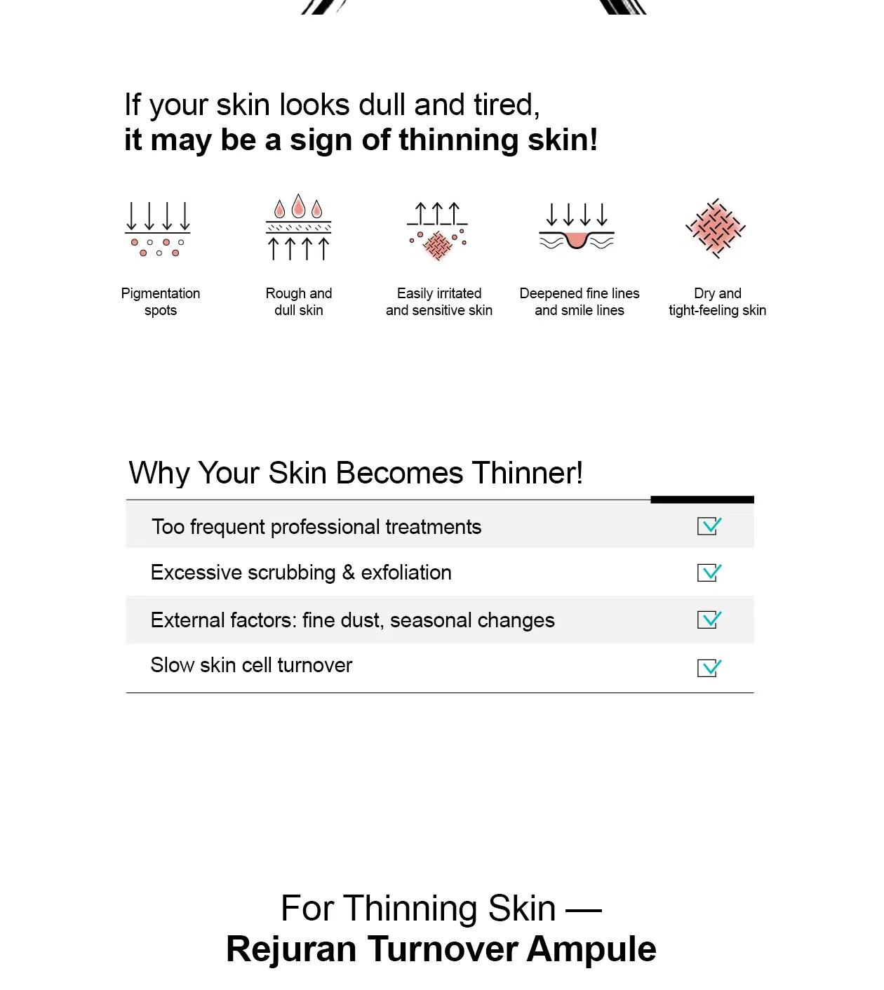 Rejuran Turnover Ampoule · información del producto