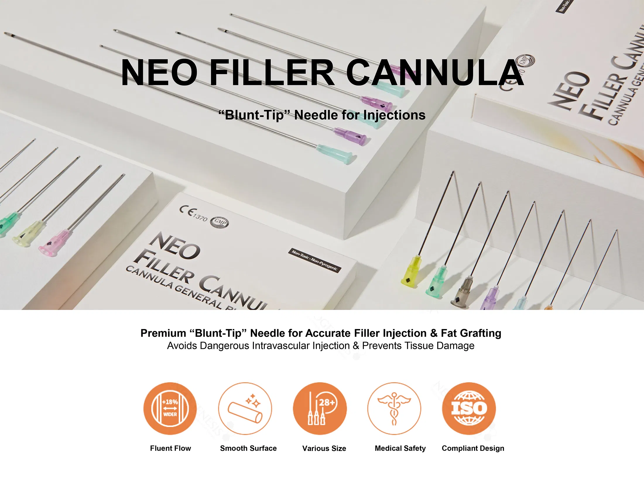 Neo Filler Cannula 17G · información del producto