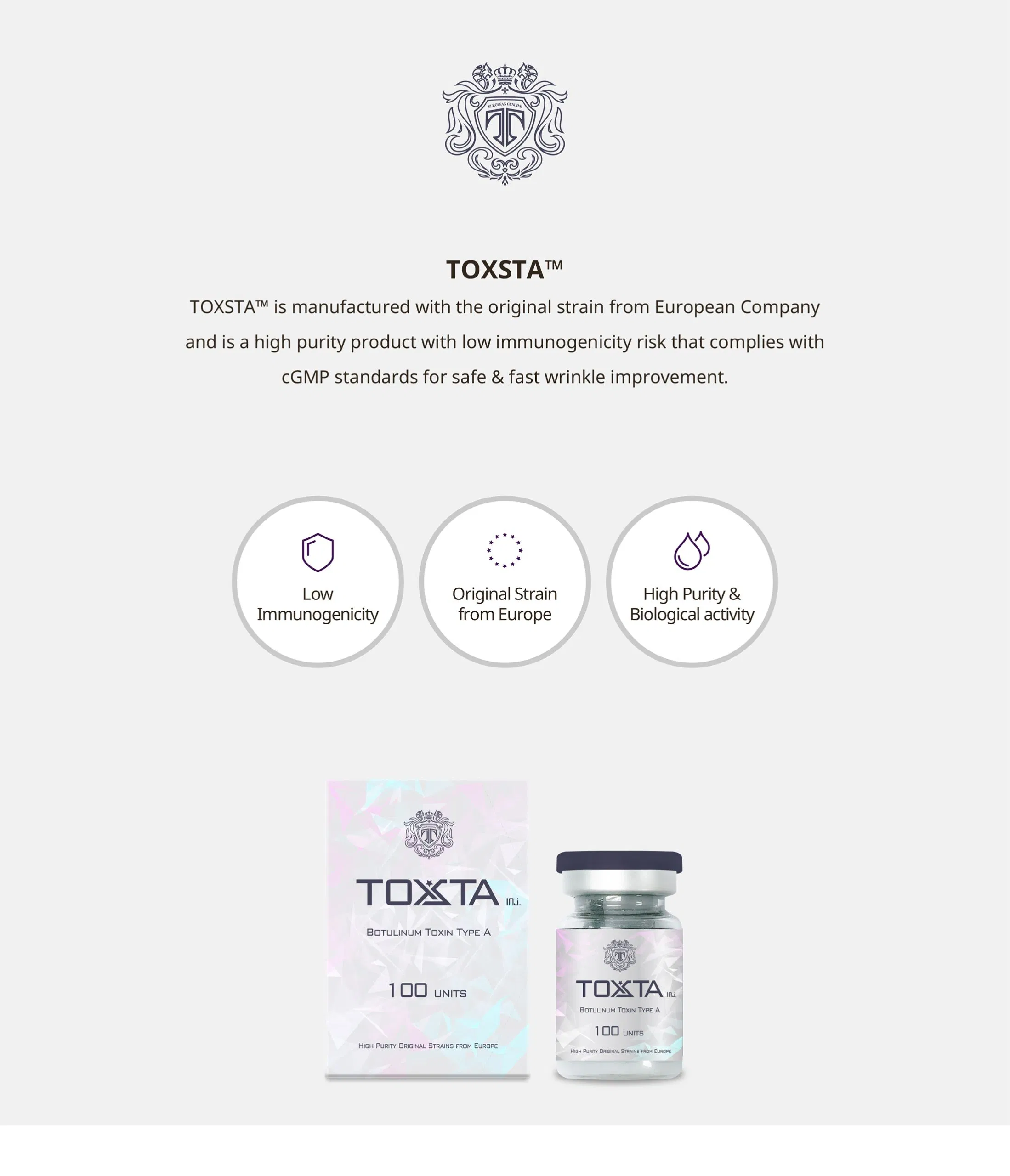 Toxsta 100 Units · product information