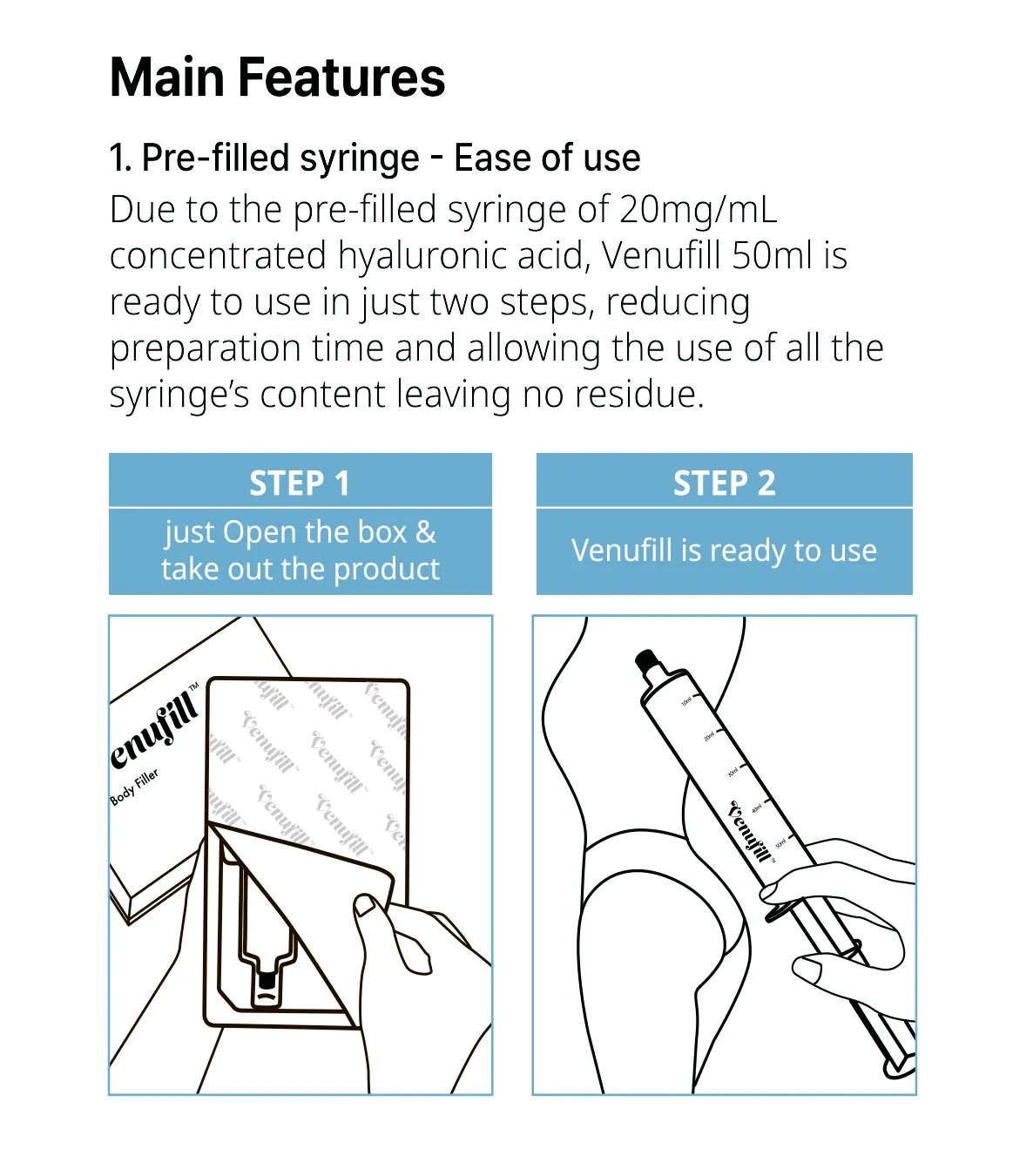 Venu Fill Body Filler Soft Type · product information