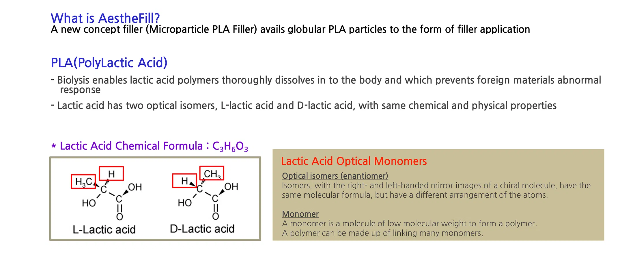 AestheFill · product information