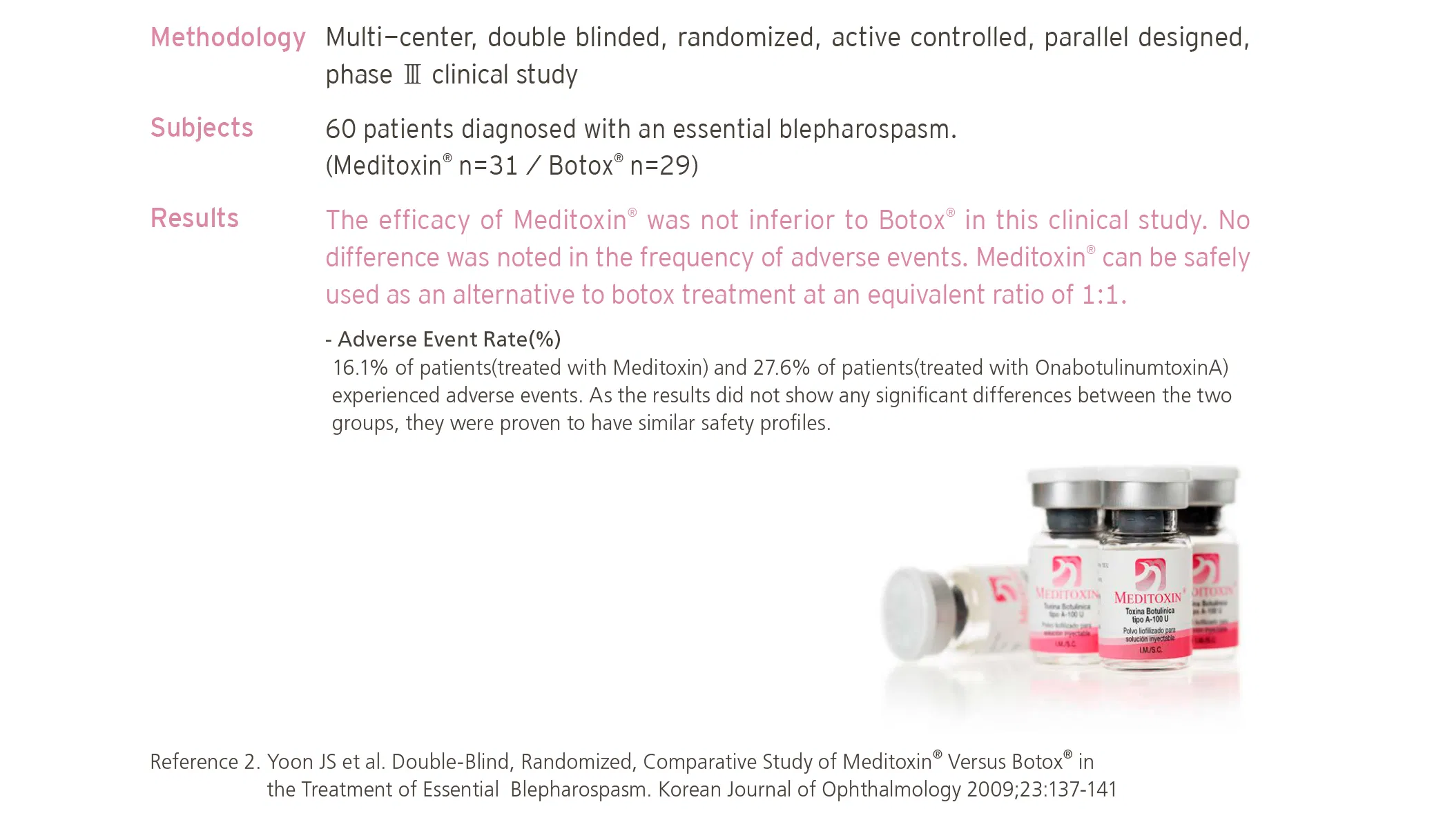 Meditoxin 100 Units · product information