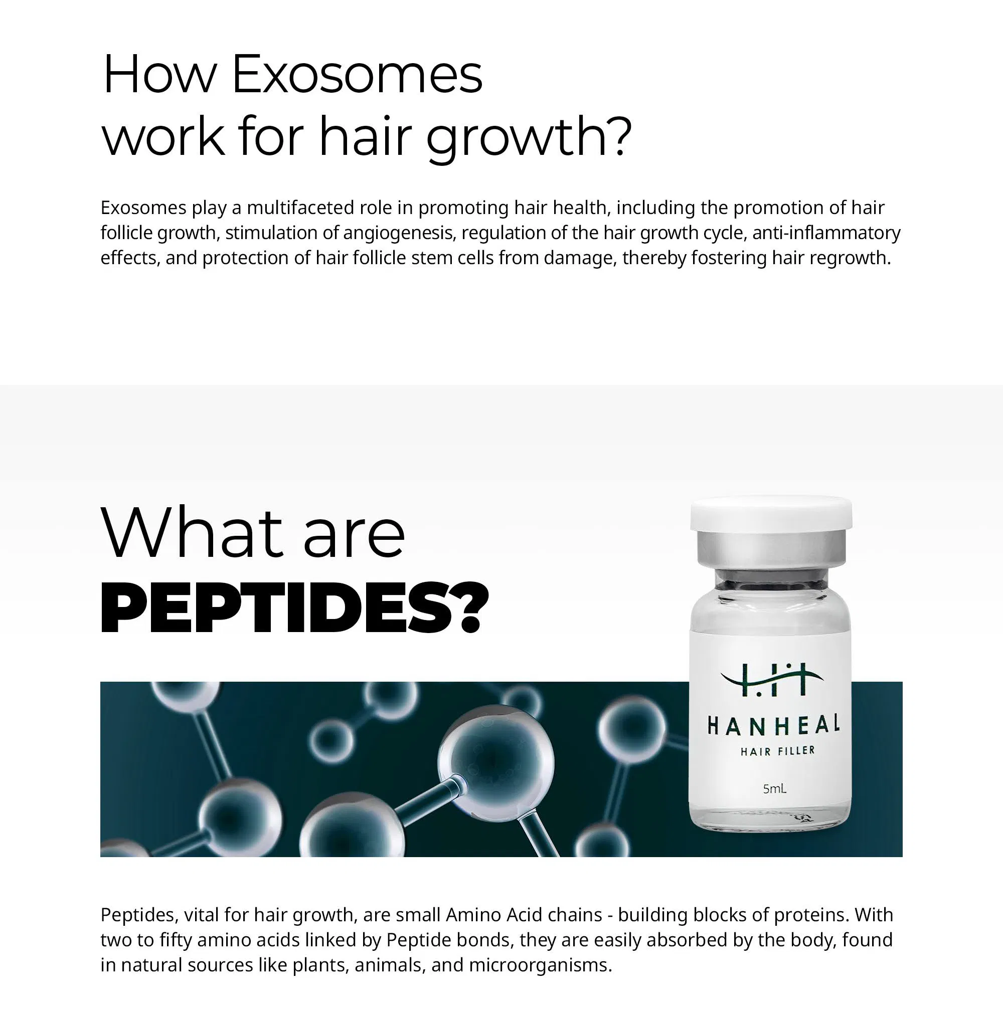 Hanheal Exosome Hair Filler · información del producto