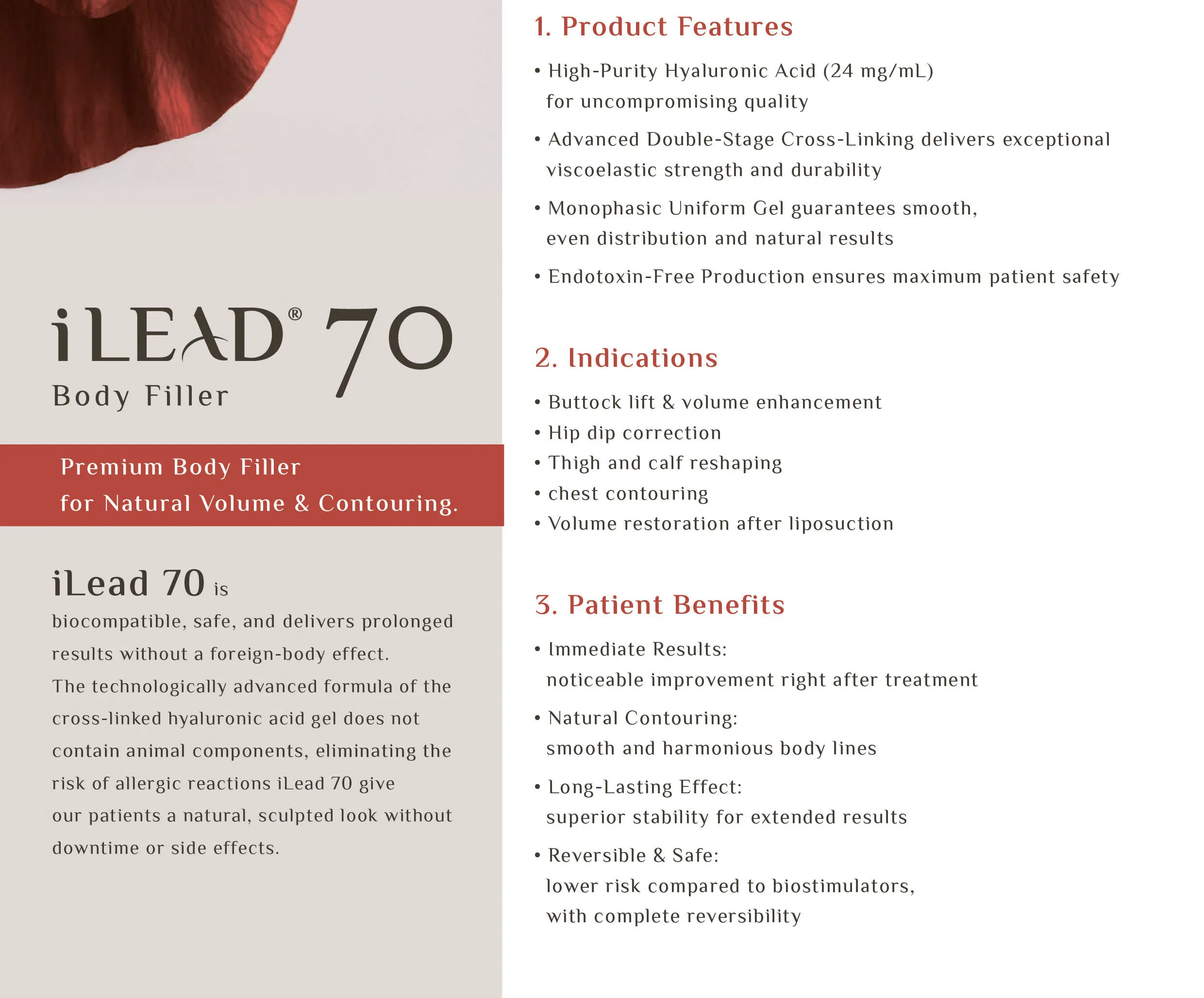 iLEAD 70 · product information