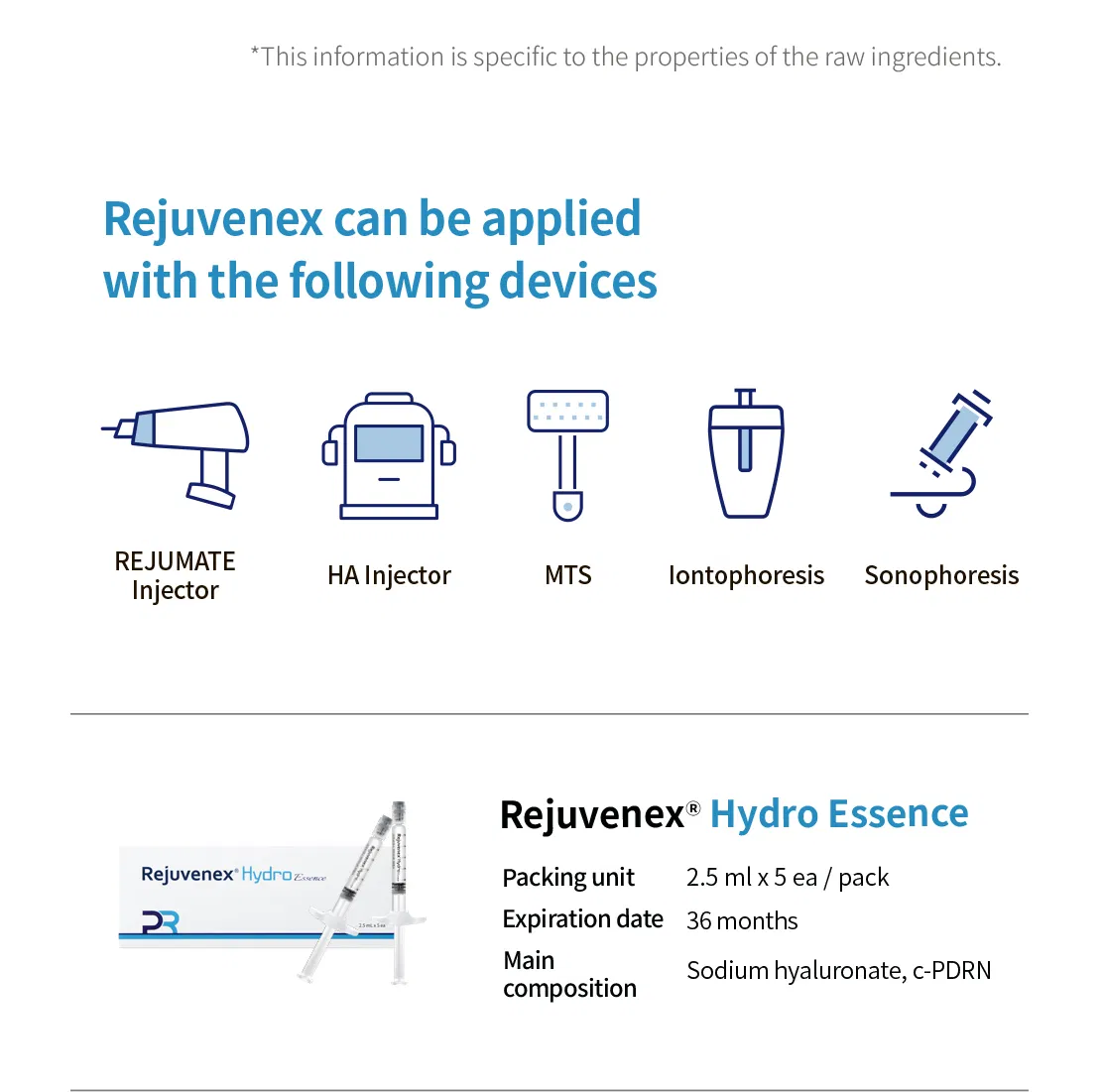 REJUVENEX Hydro Essence · información del producto