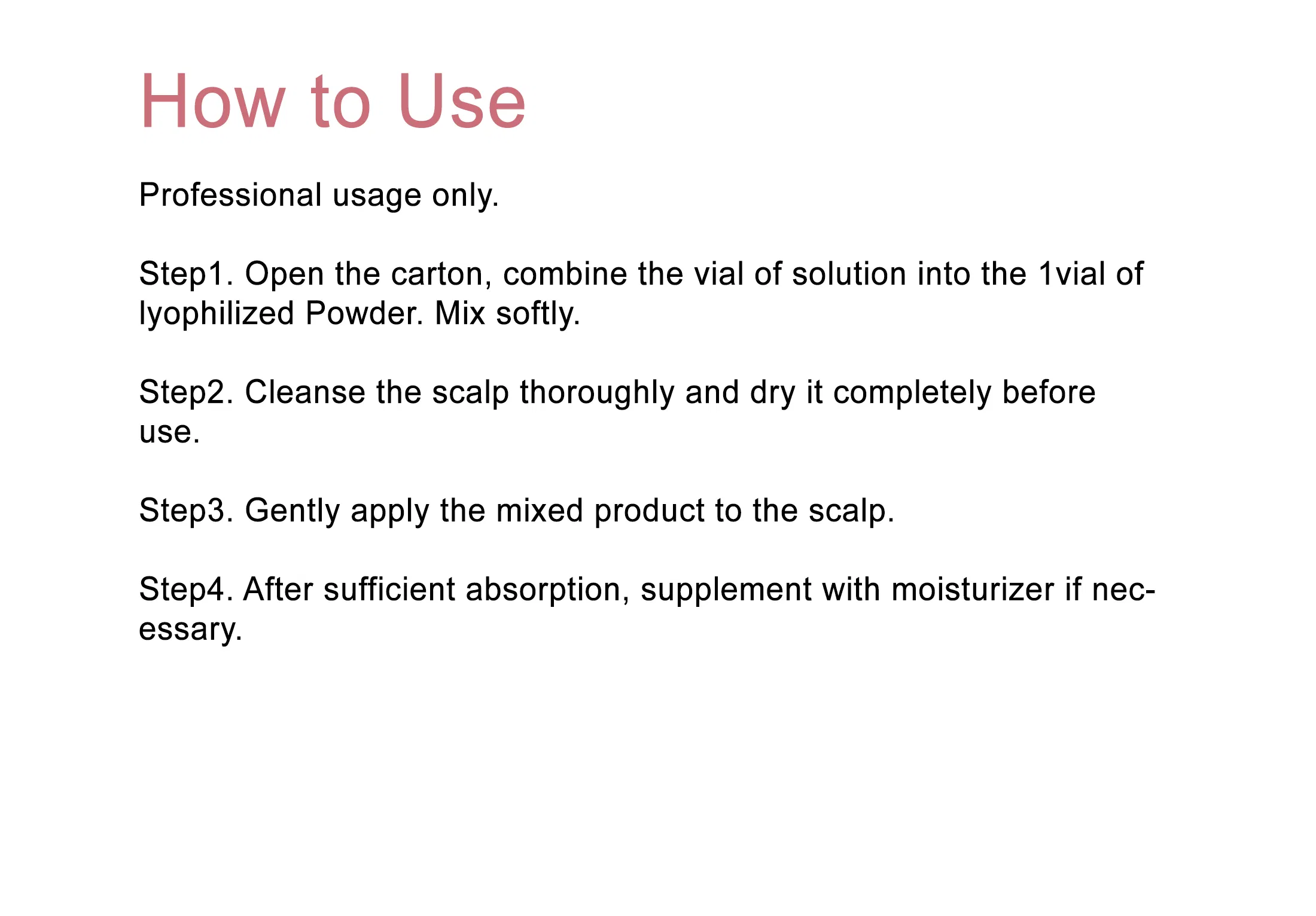 Exoxe Hair · product information