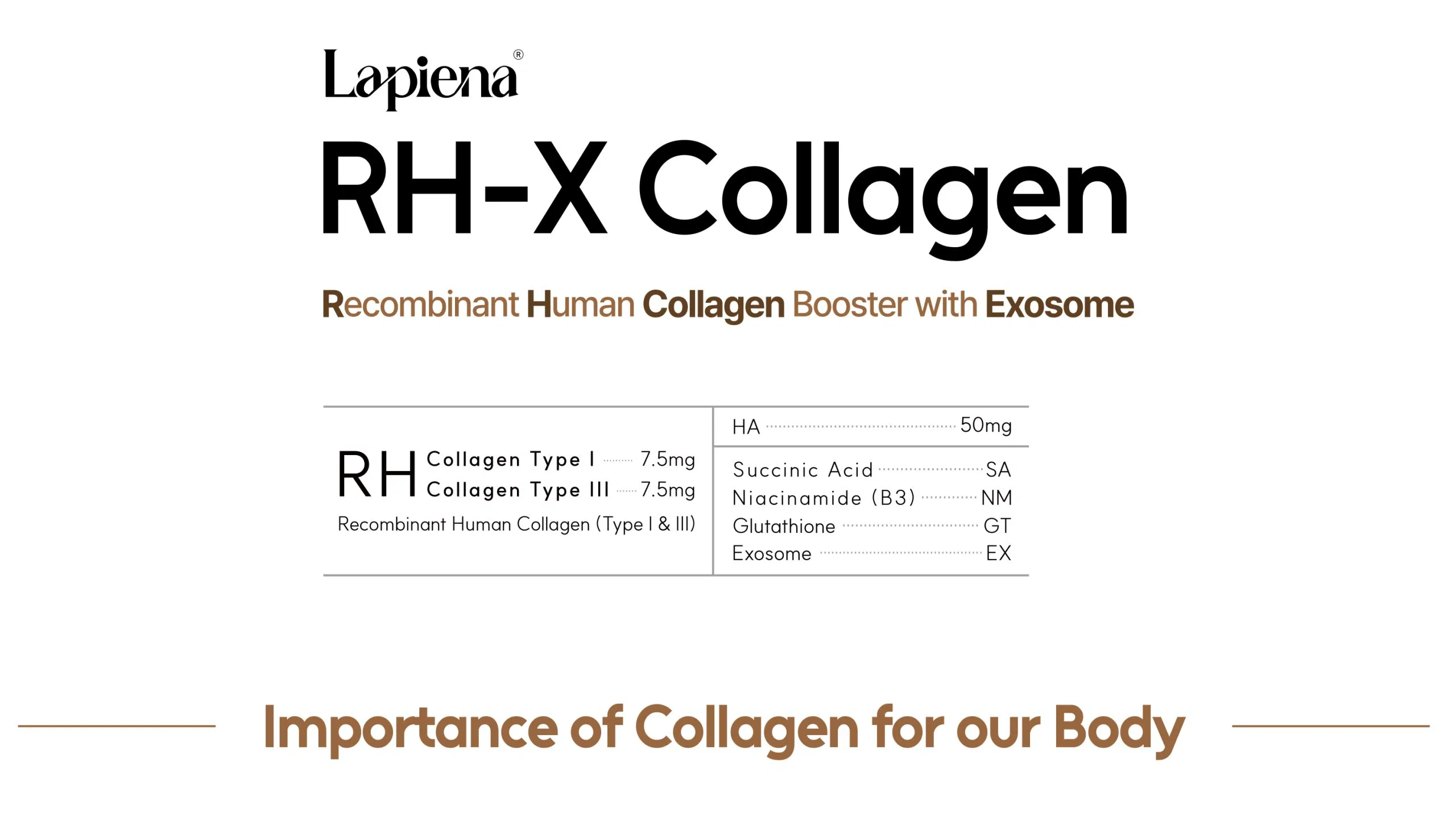 Lapiena RH-X Collagen · product information