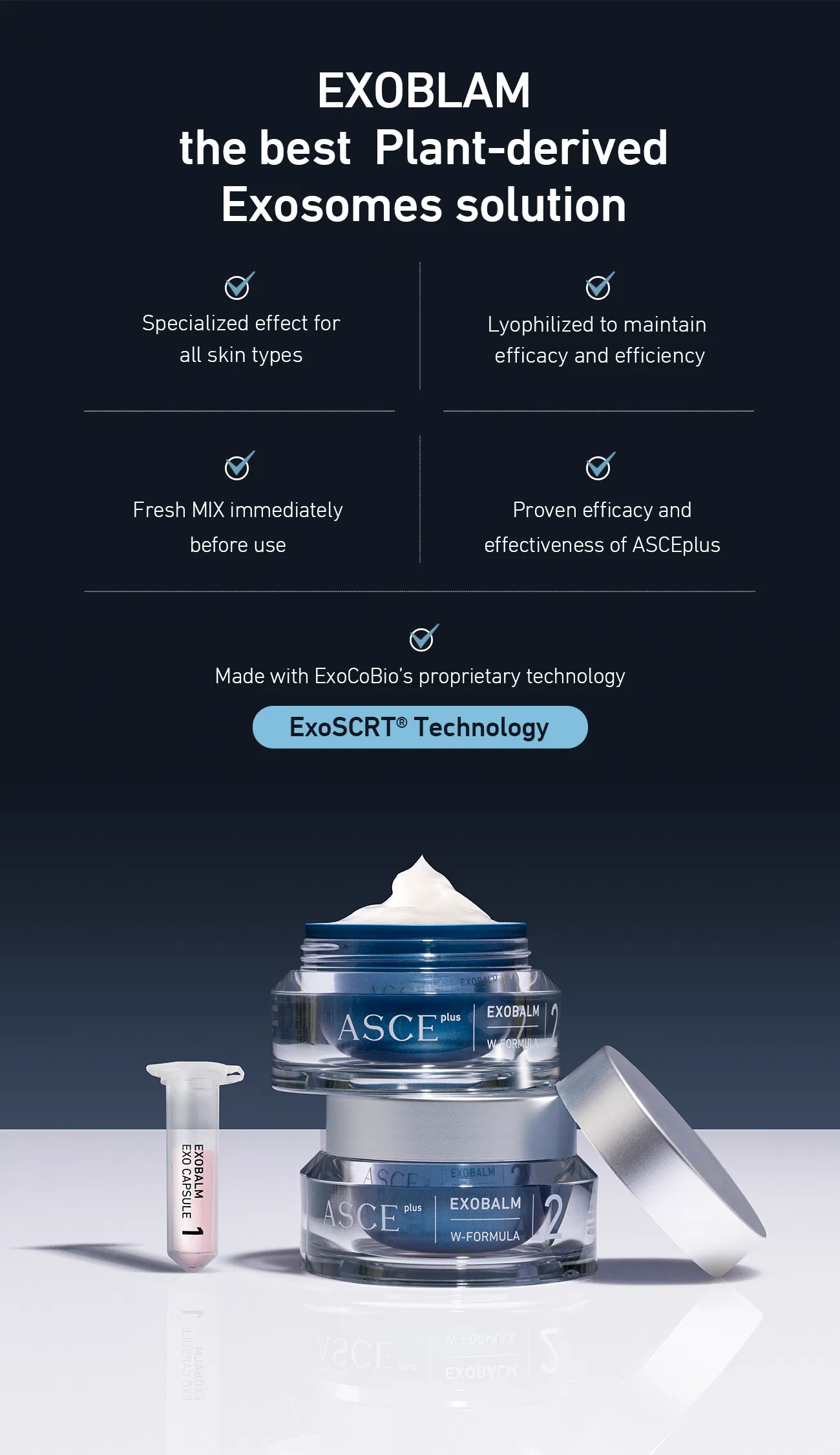 ASCE Plus EXOBALM · product information