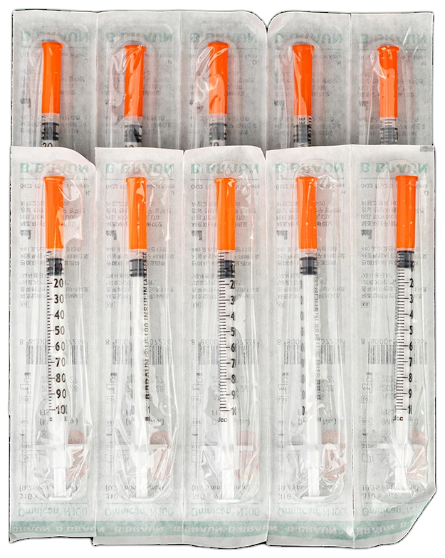 Insulin Syringes 1ml (10pcs)